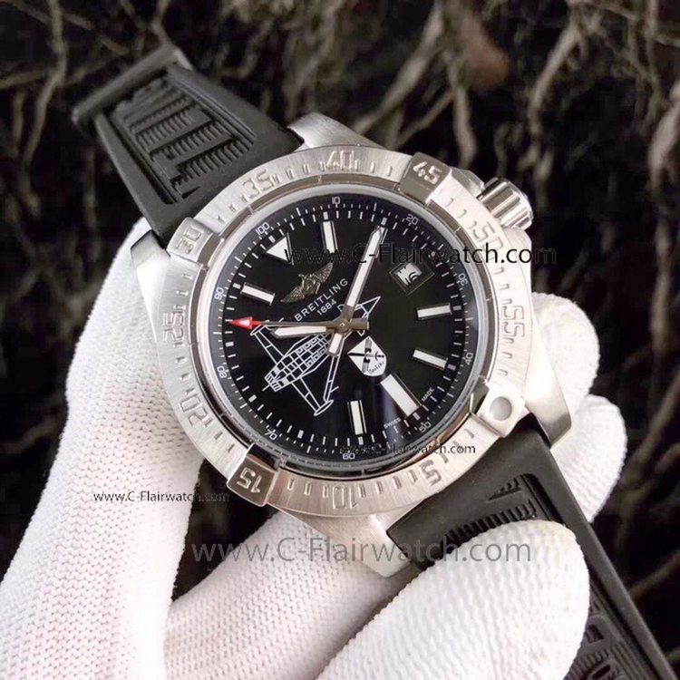 New Copy Breitling Avenger Automatic Watch SS Black Face